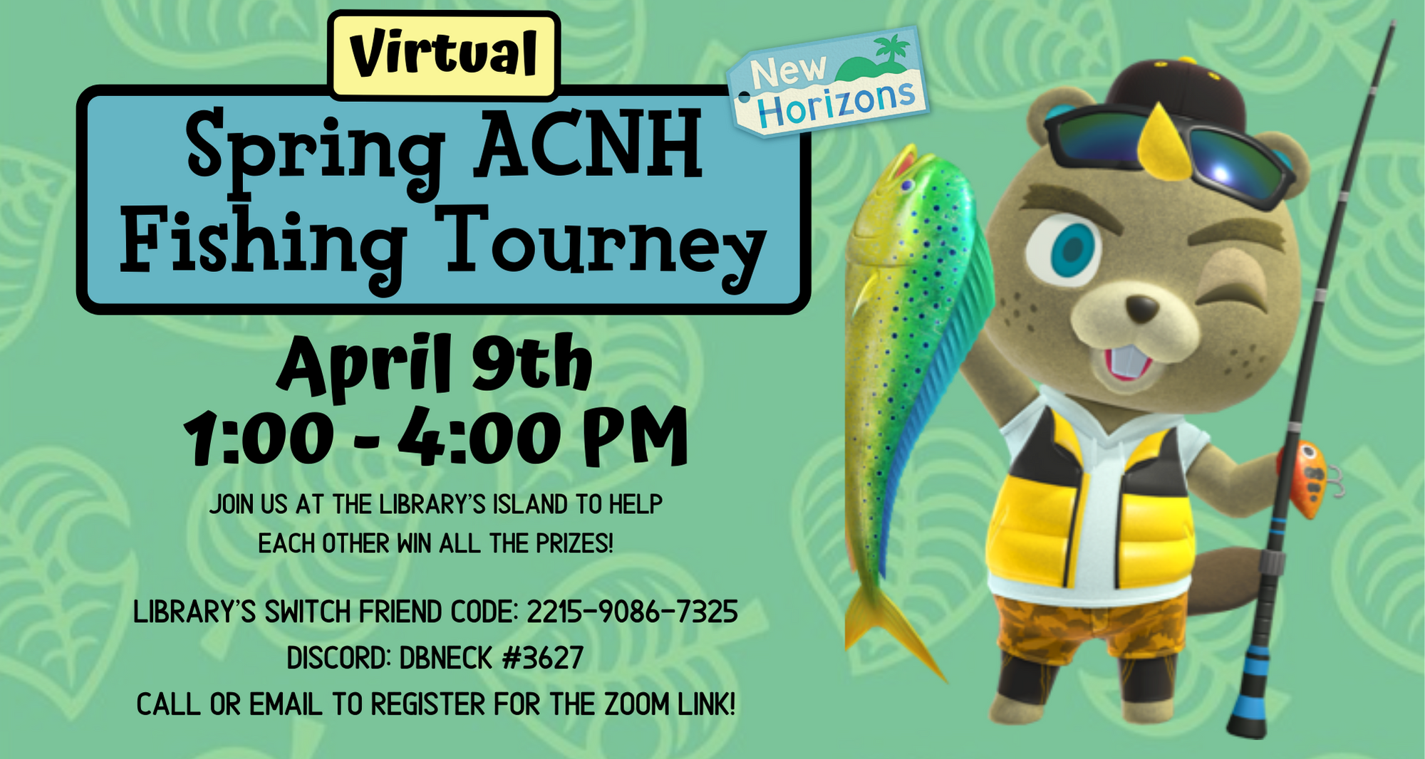 Virtual Spring ACNH Fishing Tourney