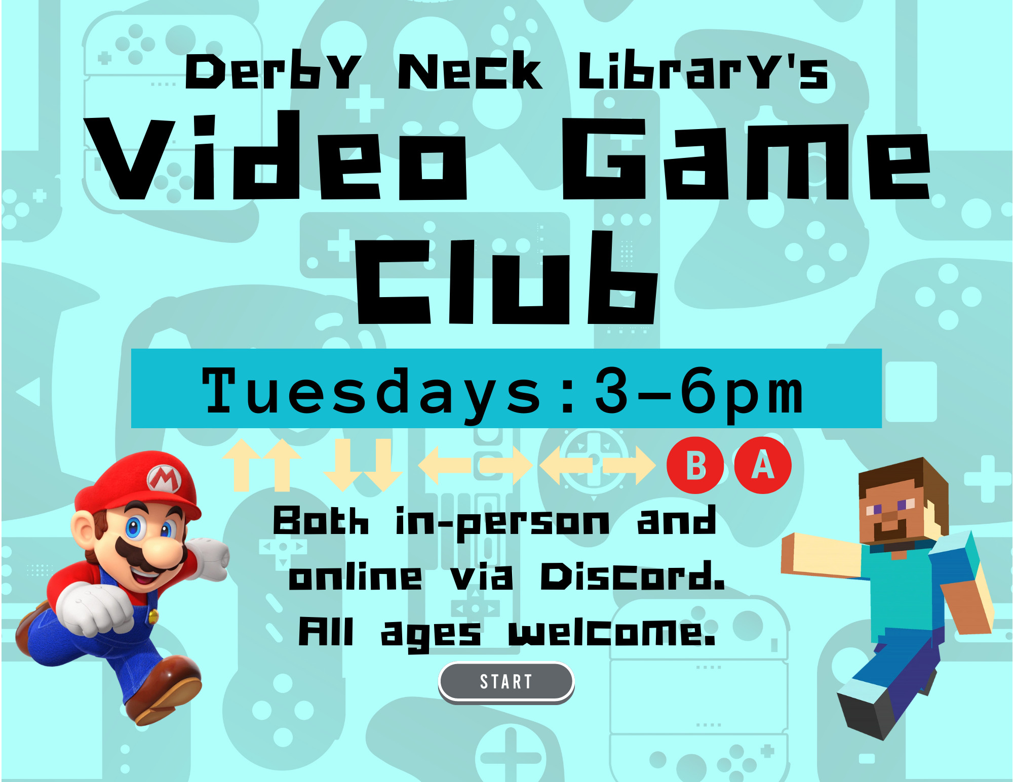 Video Game Club - Hybrid (In-Person and Online)