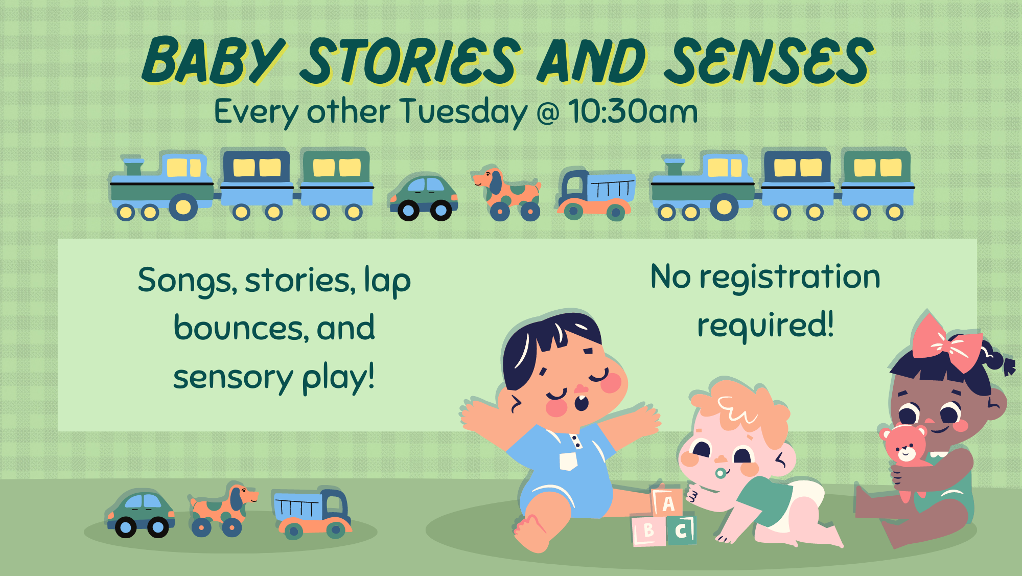 CANCELLED - Baby Stories and Senses